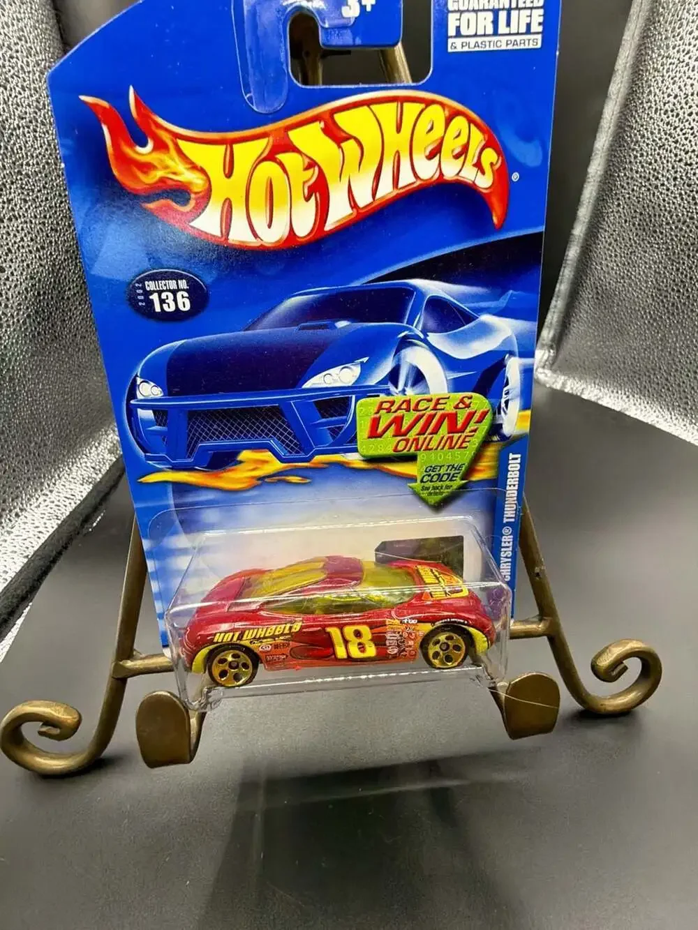 2002 Hot Wheels Collector No. 136 Chrysler Thunderbolt Die-Cast Toy Car